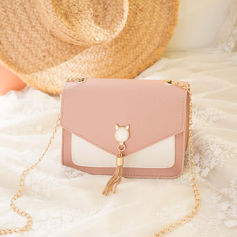 Cute Cat Tassel Small Messenger Bag