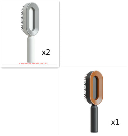 Scalp Massage Hair Brush – Anti-Frizz & Self-Cleaning