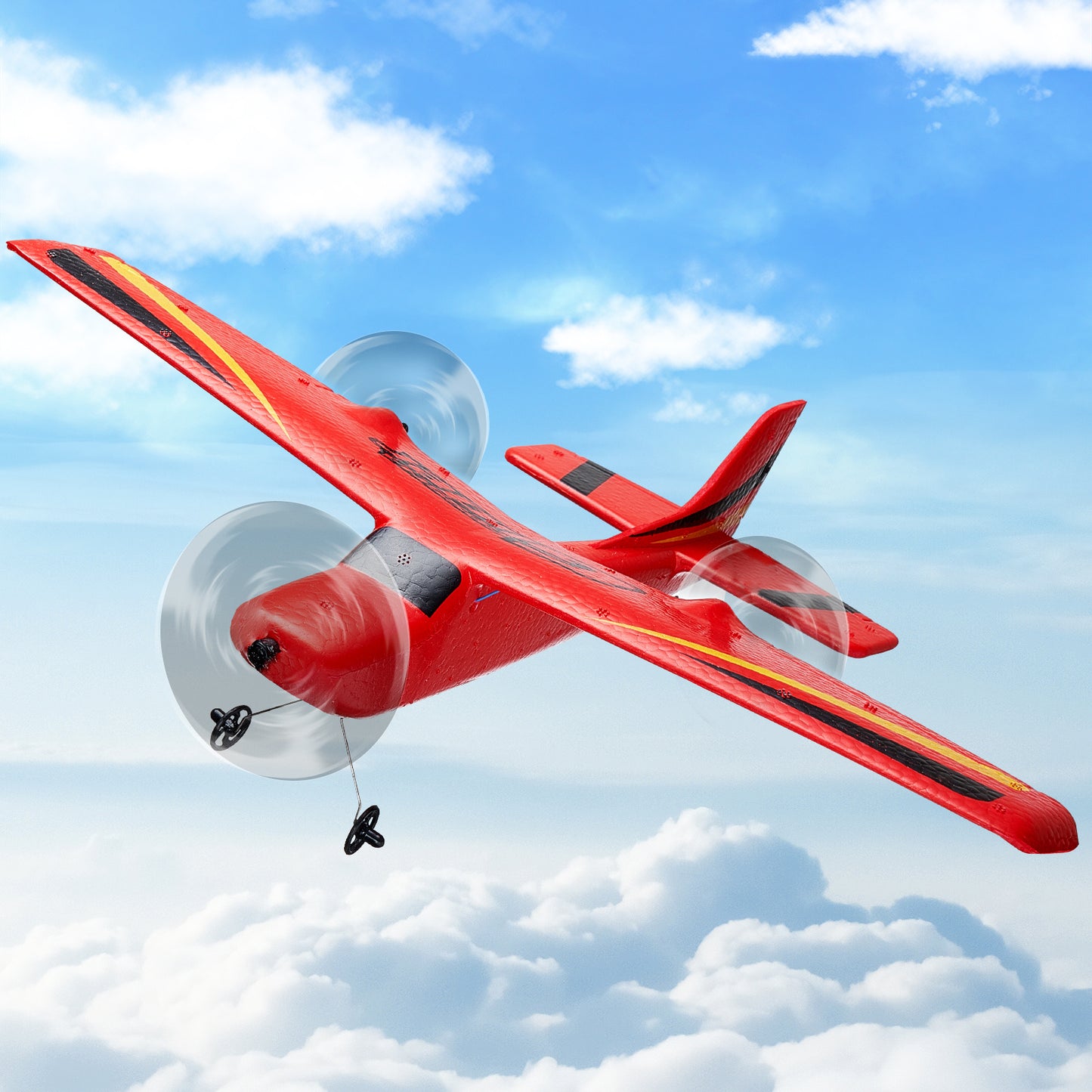 VEVOR RC Airplane EPP Foam Toy with 2.4GHz Remote & 2 Batteries