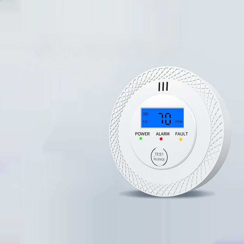 Carbon Monoxide Alarm Indoor CO Gas Detector with digital display and indicator lights