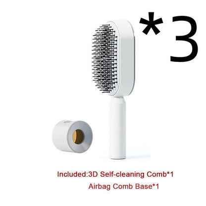 Scalp Massage Hair Brush – Anti-Frizz & Self-Cleaning