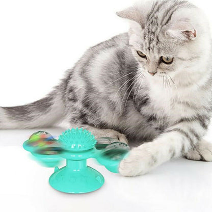 Interactive Cat Spinner Toy – Catnip & Massager