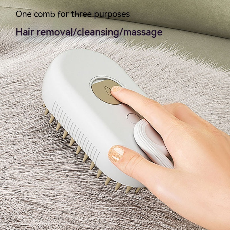 Steamy Pet Hair Removal & Massage Brush