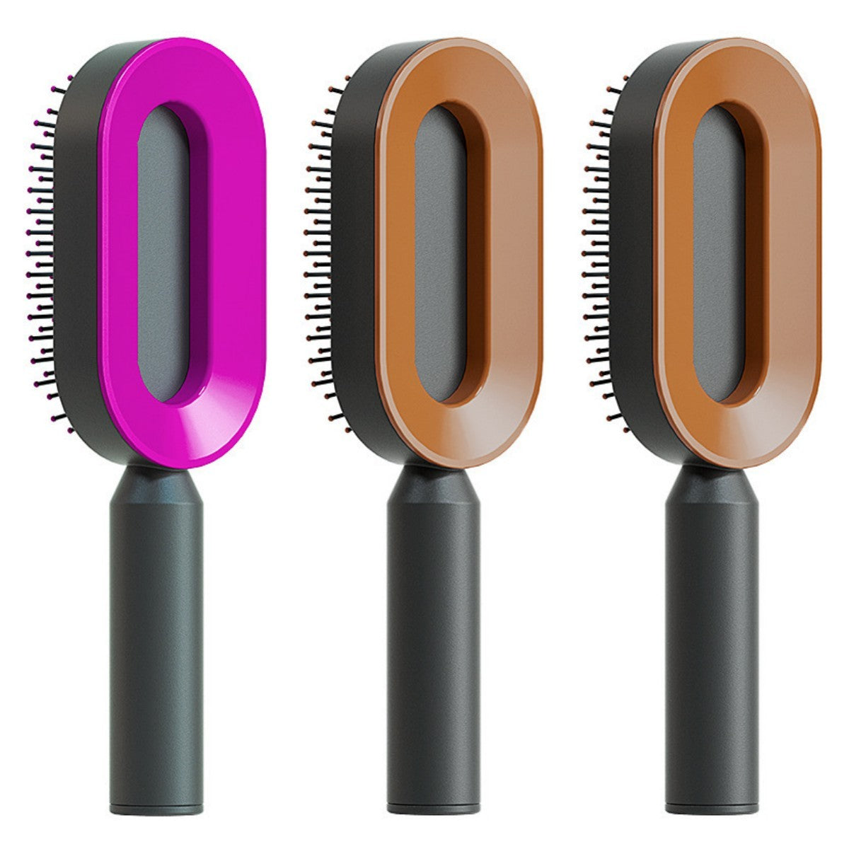 Scalp Massage Hair Brush – Anti-Frizz & Self-Cleaning