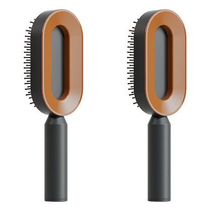 Scalp Massage Hair Brush – Anti-Frizz & Self-Cleaning