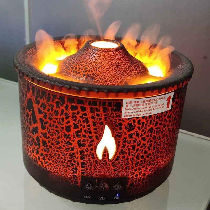 Volcano Flame Ultrasonic Essential Oil Humidifier & Diffuser