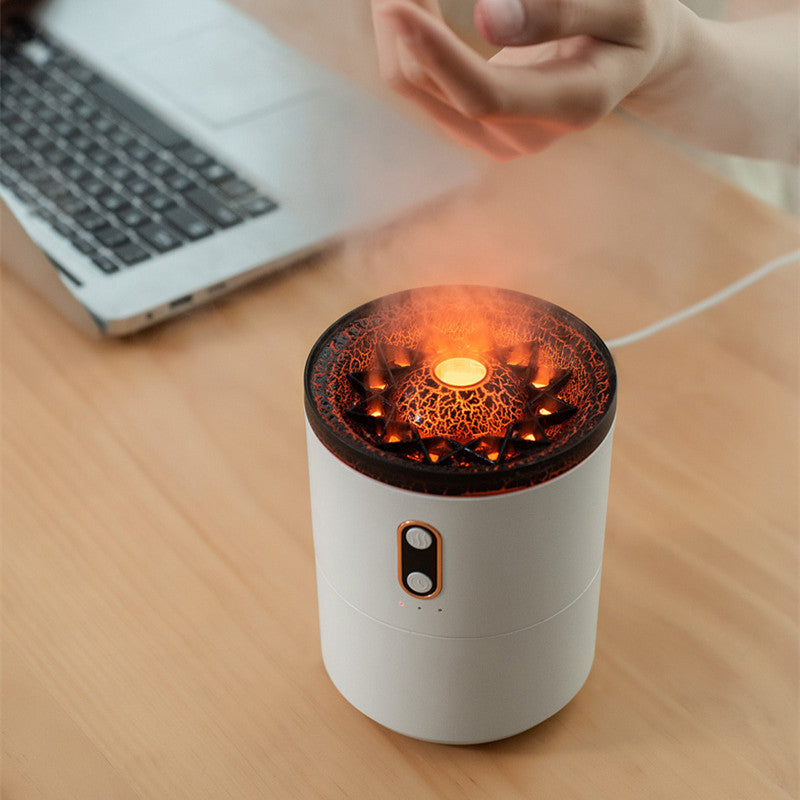 Volcano Flame Ultrasonic Essential Oil Humidifier & Diffuser
