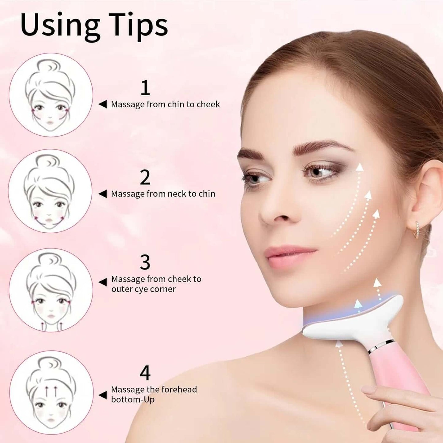 3-in-1 Neck & Face Sculpting Massager with Heat and Vibration