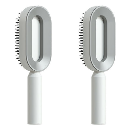 Scalp Massage Hair Brush – Anti-Frizz & Self-Cleaning