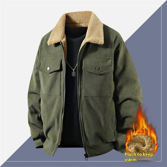 Men’s Cotton Corduroy Polo Jacket