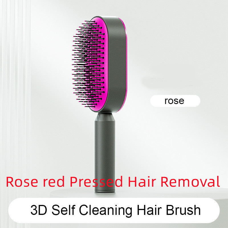 Scalp Massage Hair Brush – Anti-Frizz & Self-Cleaning