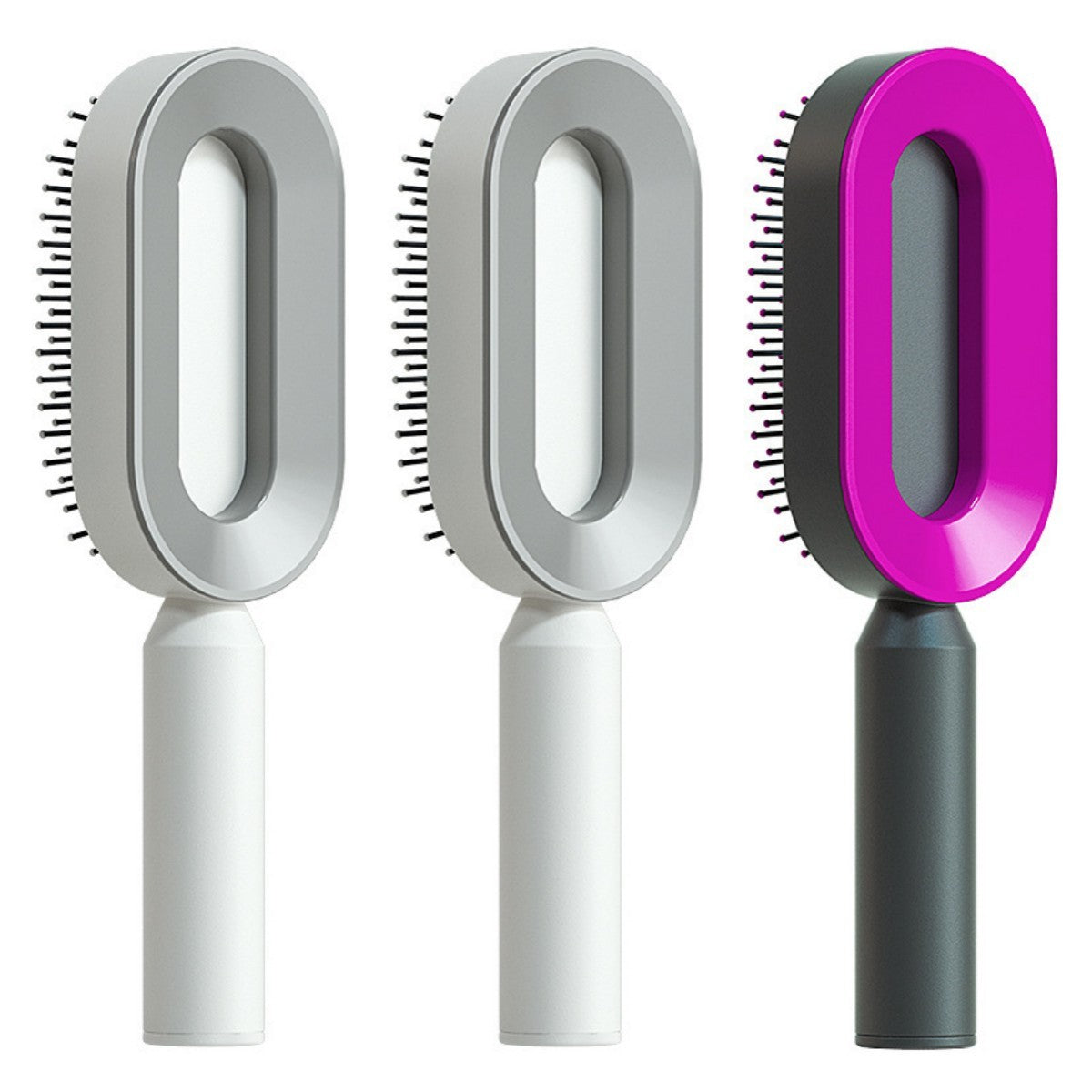 Scalp Massage Hair Brush – Anti-Frizz & Self-Cleaning