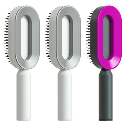 Scalp Massage Hair Brush – Anti-Frizz & Self-Cleaning