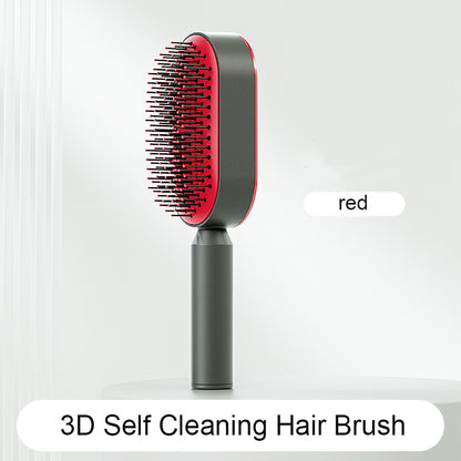 Scalp Massage Hair Brush – Anti-Frizz & Self-Cleaning