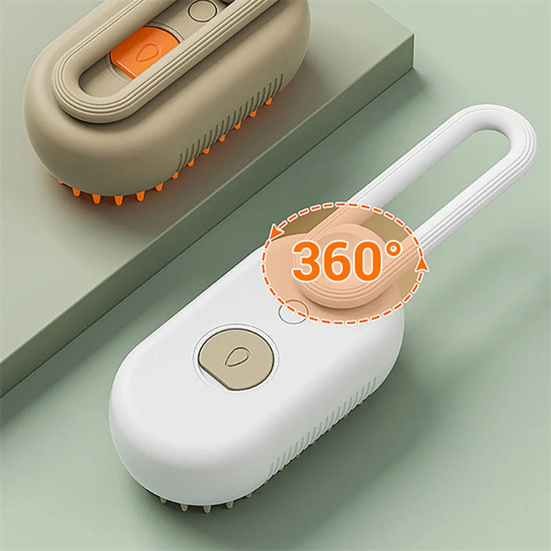 Steamy Pet Hair Removal & Massage Brush