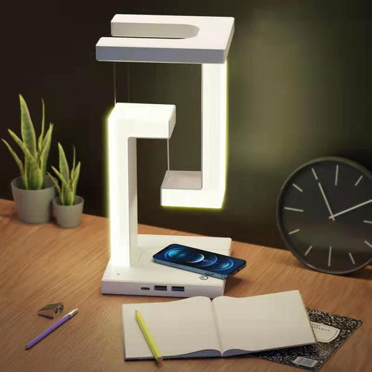 Creative Floating Balance Lamp with Wireless Phone Charging