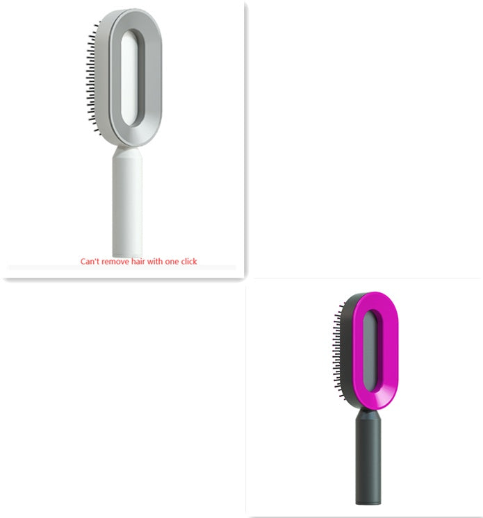 Scalp Massage Hair Brush – Anti-Frizz & Self-Cleaning
