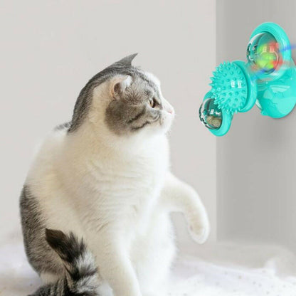 Interactive Cat Spinner Toy – Catnip & Massager