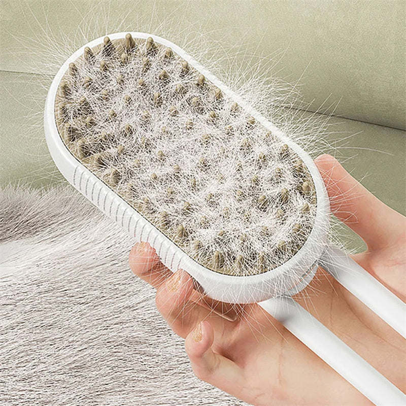 Steamy Pet Hair Removal & Massage Brush
