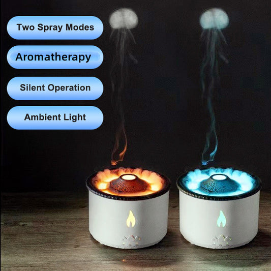 Volcano Flame Ultrasonic Essential Oil Humidifier & Diffuser